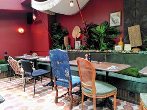 Eat-in space (mezzanine) at La Cuisine de Souad @ Ernest & Souad in Paris