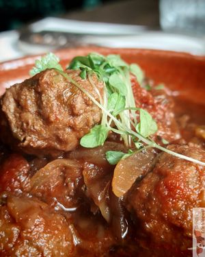 Kefta tagine, delicious plant based kefta balls at La Cuisine de Souad @ Ernest & Souad in Paris