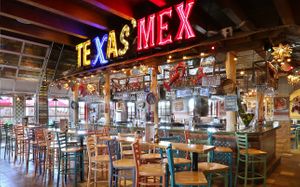 Bar & plenty of TVs for game days   at Lupe Tortilla in Irving