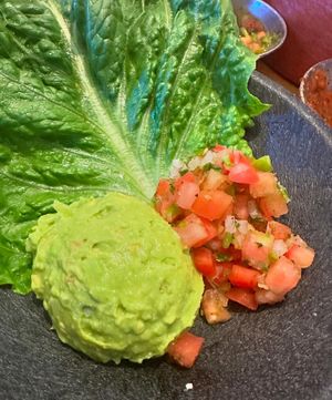 Guac & pico (cheese will be included unless asked to omit)    at Lupe Tortilla in Irving