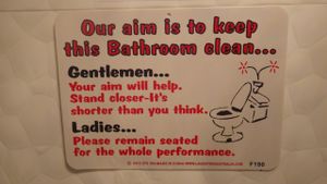 Toilet humour! at O'bean Organic Soya Store - Tanjong Pagar in Central Singapore