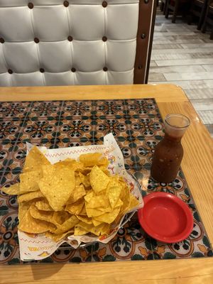Chips and salsaa  at Pedros Tacos & Tequila Bar in Semmes