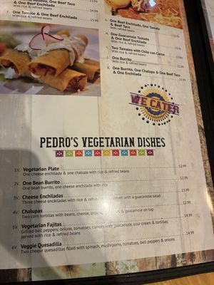 Menu   at Pedros Tacos & Tequila Bar in Semmes