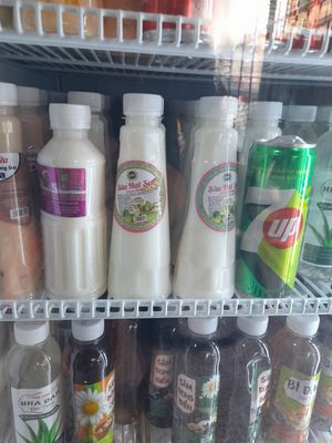 Vegan friendly drinks at Cơm Chay Diệu Vy in Ho Chi Minh City