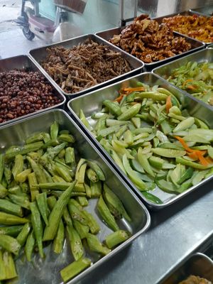 Com chay selection at Cơm Chay Diệu Vy in Ho Chi Minh City