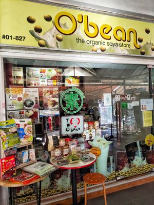 Shop front at O'Bean in Northeast Singapore