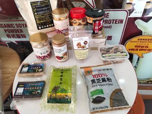 Items for sale at O'Bean in Northeast Singapore