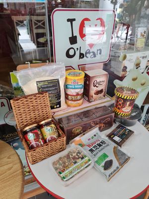 Almond Powder, Kopi, Black Sesame Powder, Mixed Nuts, Soy Powder etc ~ 17/2/22 at O'Bean in Northeast Singapore