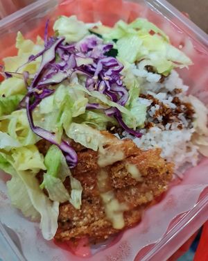 Chicken Cutlet Rice ~ 7/3/22 at O'Bean in Northeast Singapore