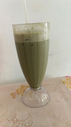 green tea soya drink at O'Bean in Northeast Singapore