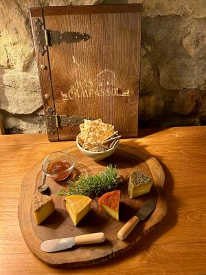 Plant based cheese at Mas Campassol in Sant Iscle De Colltort