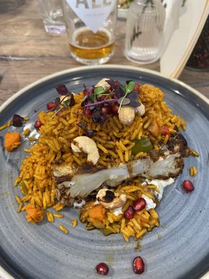 Roasted cauliflower biryani   at The Sprig in Isle Of Skye