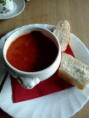 hot tomato soup at Cafe Malik in Muenster