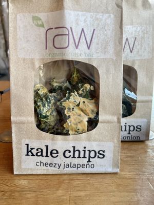 Kale chips   at NW Raw in Ashland