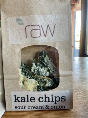 Kale chips   at NW Raw in Ashland