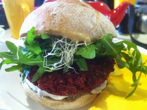 burger at miXtura in Poznan