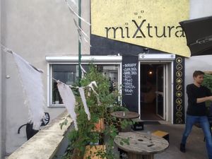 Outside at miXtura in Poznan