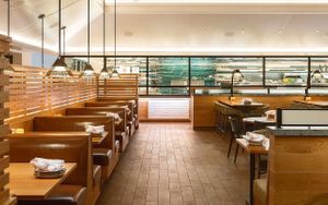 Indoor eating area   at Nui Italian Restaurant in Waikoloa