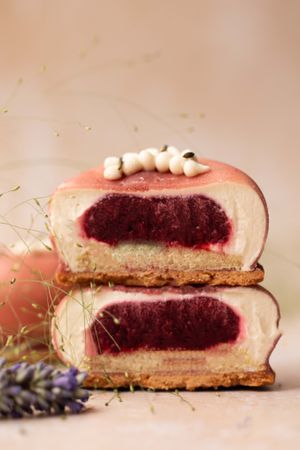 Cerise-Lavande (Cherry-Lavender pastry) at Giardino Paris｜Pâtisserie & Café in Paris