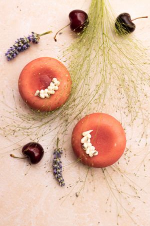 Cerise-Lavande (Cherry-Lavender pastry) at Giardino Paris｜Pâtisserie & Café in Paris