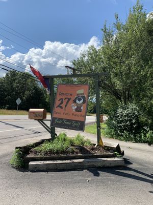 Outside of the Restaurant  at Tavern 27 in Laconia
