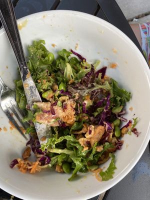 Seared tuna and edamame salad  at Black Sheep Burrito and Brews in Huntington