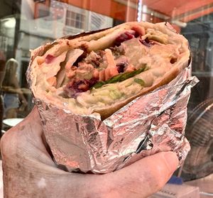 Original Falafel Wrap  at We Love Falafel in Brighton