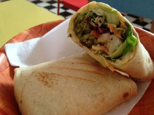 Falafel Wrap at We Love Falafel in Brighton