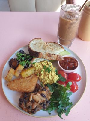 Big boss breaky 100k rp with sweet potato as they had run out of breakfast sausage :( at KYND COMMUNITY - Uluwatu in Pecatu