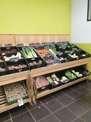 Cooling house for vegetables at Biomarkt in Wasserburg