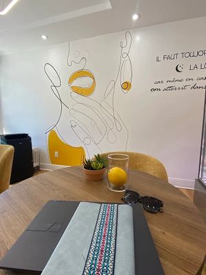 Cute interior at Café - Bistro Le Citron in Montreal