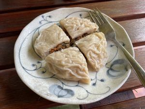 Brown rice dumplings    at Yên Homestay & Vegan Macrobiotic in Hoi An