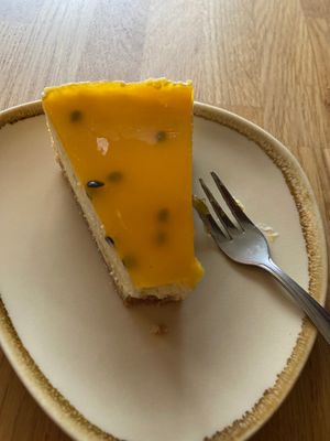 Passionfruit cheesecake (best cheesecake ever!) at Koffie ende Koeck in Amsterdam