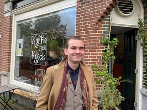 One very happy client. 😉 at Koffie ende Koeck in Amsterdam