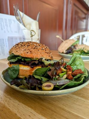 Pulled & Spicy Mushroom Sandwich at Koffie ende Koeck in Amsterdam
