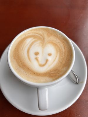 Happy coffee  at Koffie ende Koeck in Amsterdam