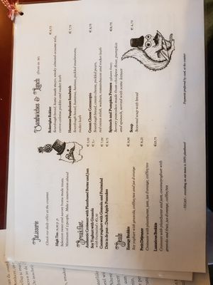 Koffie ende Koeck - english menu at Koffie ende Koeck in Amsterdam