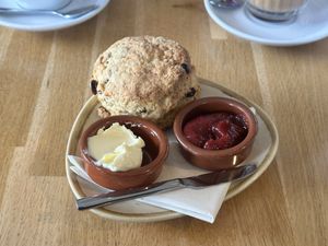 Scone with butter & jam  at Koffie ende Koeck in Amsterdam