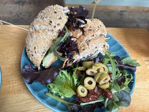 Smoked tofu sandwich  at Koffie ende Koeck in Amsterdam