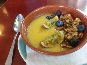 Smoothie bowl (breakfast) 
Tasty but it was too small.  at Koffie ende Koeck in Amsterdam