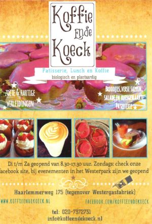 Koffie ende Koeck at Koffie ende Koeck in Amsterdam