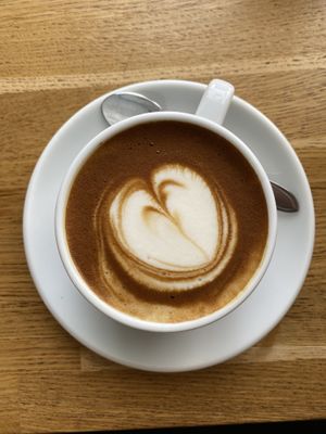 Flat white at Koffie ende Koeck in Amsterdam