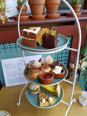 High tea (reservation needed) at Koffie ende Koeck in Amsterdam