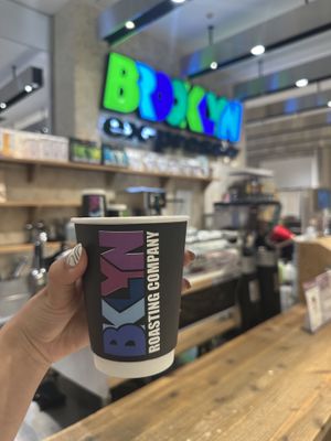 Delicious latte with milk alternatives   at Brooklyn Roasting Company - Shinsaibashi Store in Osaka