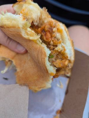 Oyster mushrooms banh mi at Mush @ Nationals Park in Washington