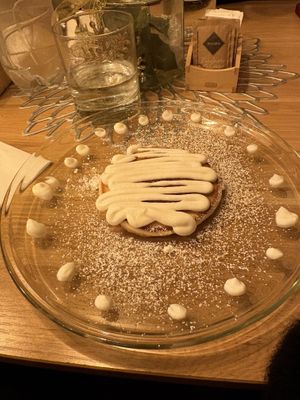 Vegan pancake with yogurt  at The Green Spot in Modena