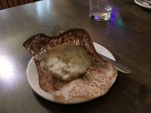 coconut pancake  at 7 Siri - Taste of Sri Lanka in Auckland