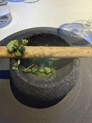 Taquito with avocadoo  at Californios in San Francisco