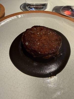 Mole sauce with sweet potato   at Californios in San Francisco