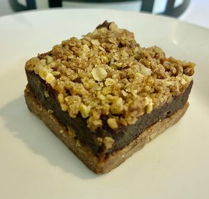Date maamoul slice at Innocent Sweets in Dubai